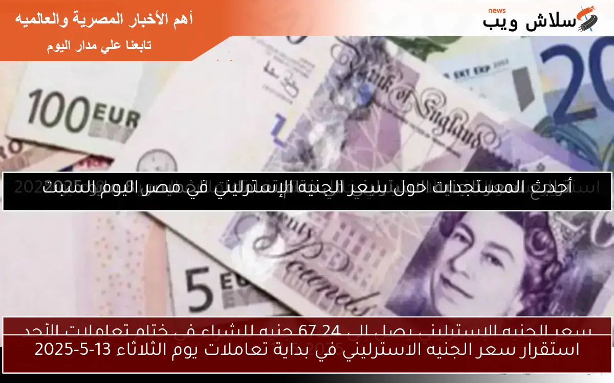 استقرار سعر الجنيه الاسترليني خلال منتصف تعاملات الخميس 8 مايو 2025