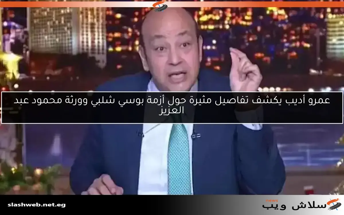 عمرو أديب يكشف تفاصيل مثيرة حول أزمة بوسي شلبي وورثة محمود عبد العزيز
