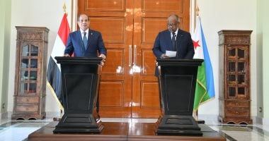 كلمة الرئيس السيسي في المؤتمر الصحفي مع الرئيس الجيبوتي 2 كلمة الرئيس السيسي في المؤتمر الصحفي مع الرئيس الجيبوتي