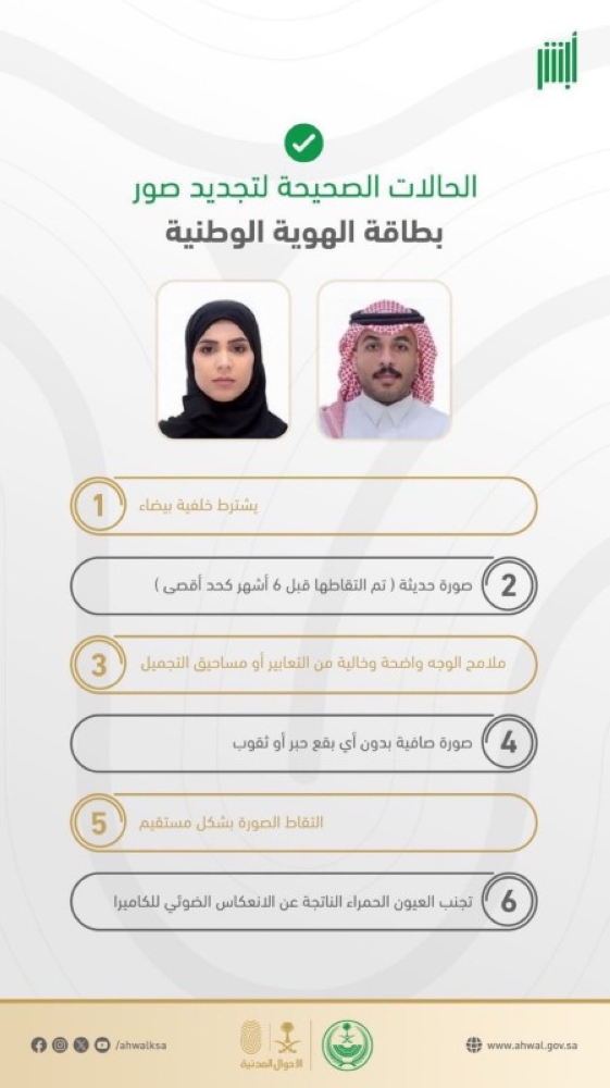 ما هي الشروط الستة لتجديد الصور حسب الأحوال المدنية؟ 2 ما هي الشروط الستة لتجديد الصور حسب الأحوال المدنية؟