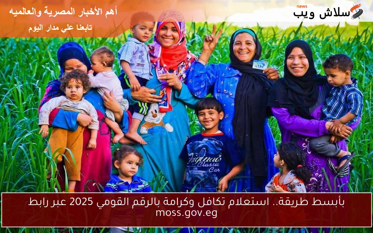 بأبسط طريقة.. استعلام تكافل وكرامة بالرقم القومي 2025 عبر رابط moss.gov.eg