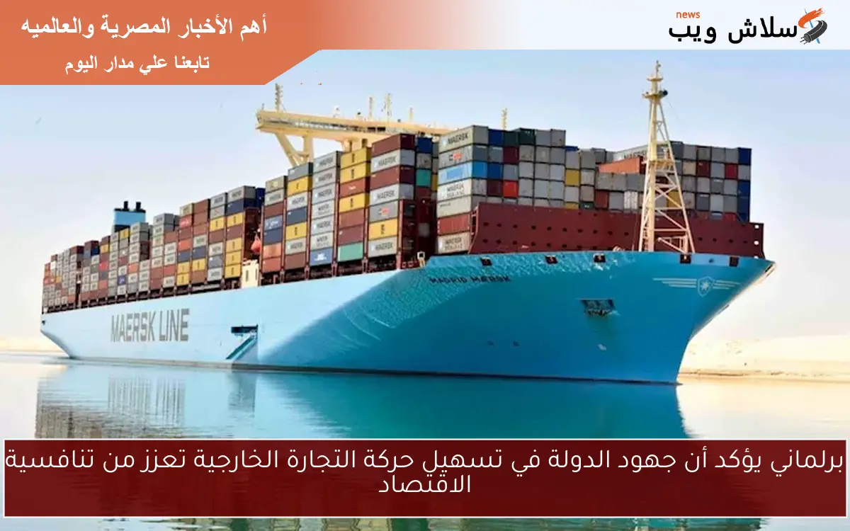 برلماني يؤكد أن جهود الدولة في تسهيل حركة التجارة الخارجية تعزز من تنافسية الاقتصاد