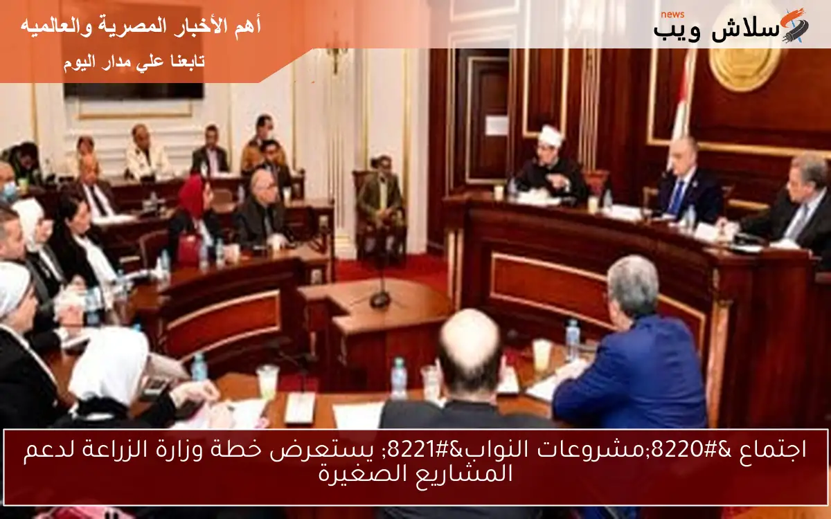 اجتماع "مشروعات النواب" يستعرض خطة وزارة الزراعة لدعم المشاريع الصغيرة 2 اجتماع “مشروعات النواب” يستعرض خطة وزارة الزراعة لدعم المشاريع الصغيرة