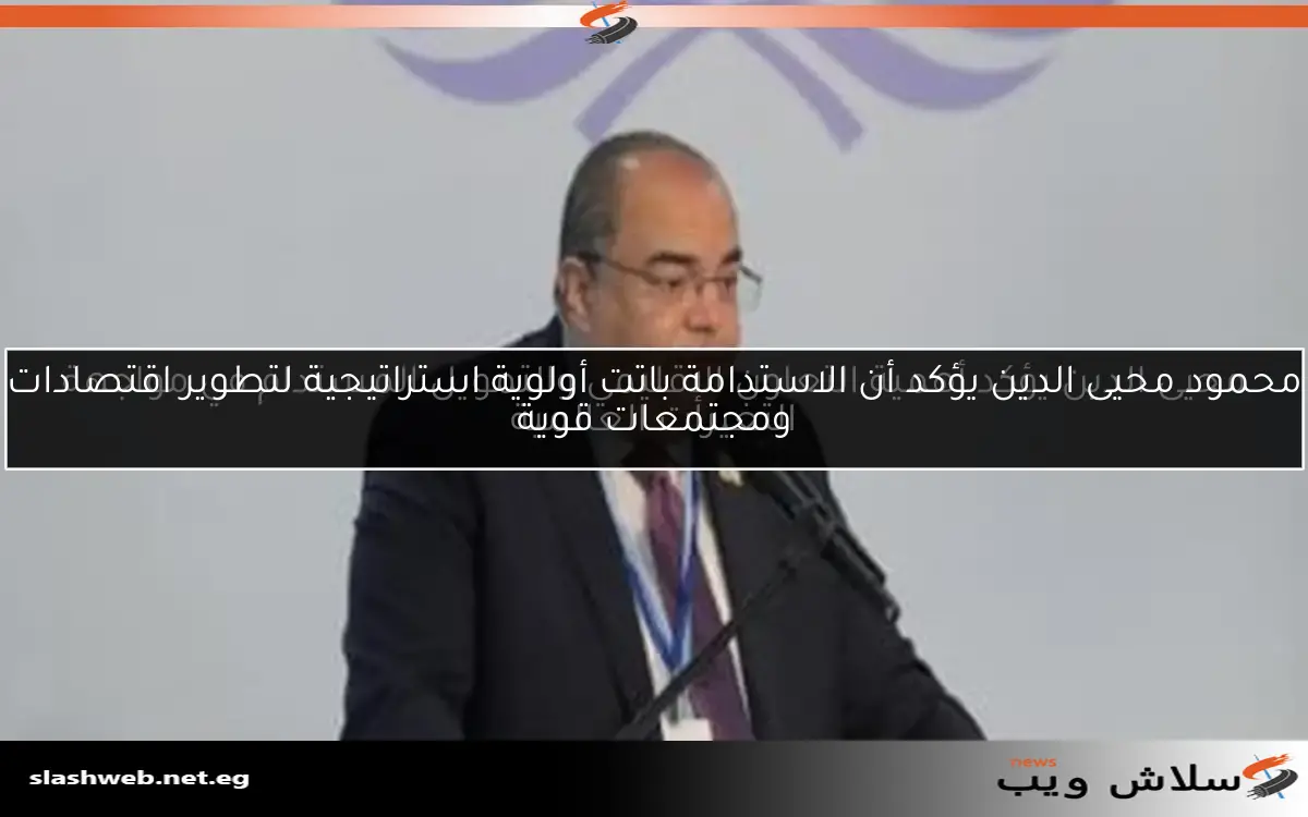 محيى الدين يؤكد أهمية التعاون الإقليمي والتمويل المستدام في مواجهة التغيرات العالمية 2 محيى الدين يؤكد أهمية التعاون الإقليمي والتمويل المستدام في مواجهة التغيرات العالمية