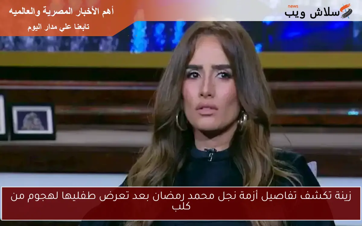 زينة تكشف تفاصيل أزمة نجل محمد رمضان بعد تعرض طفليها لهجوم من كلب