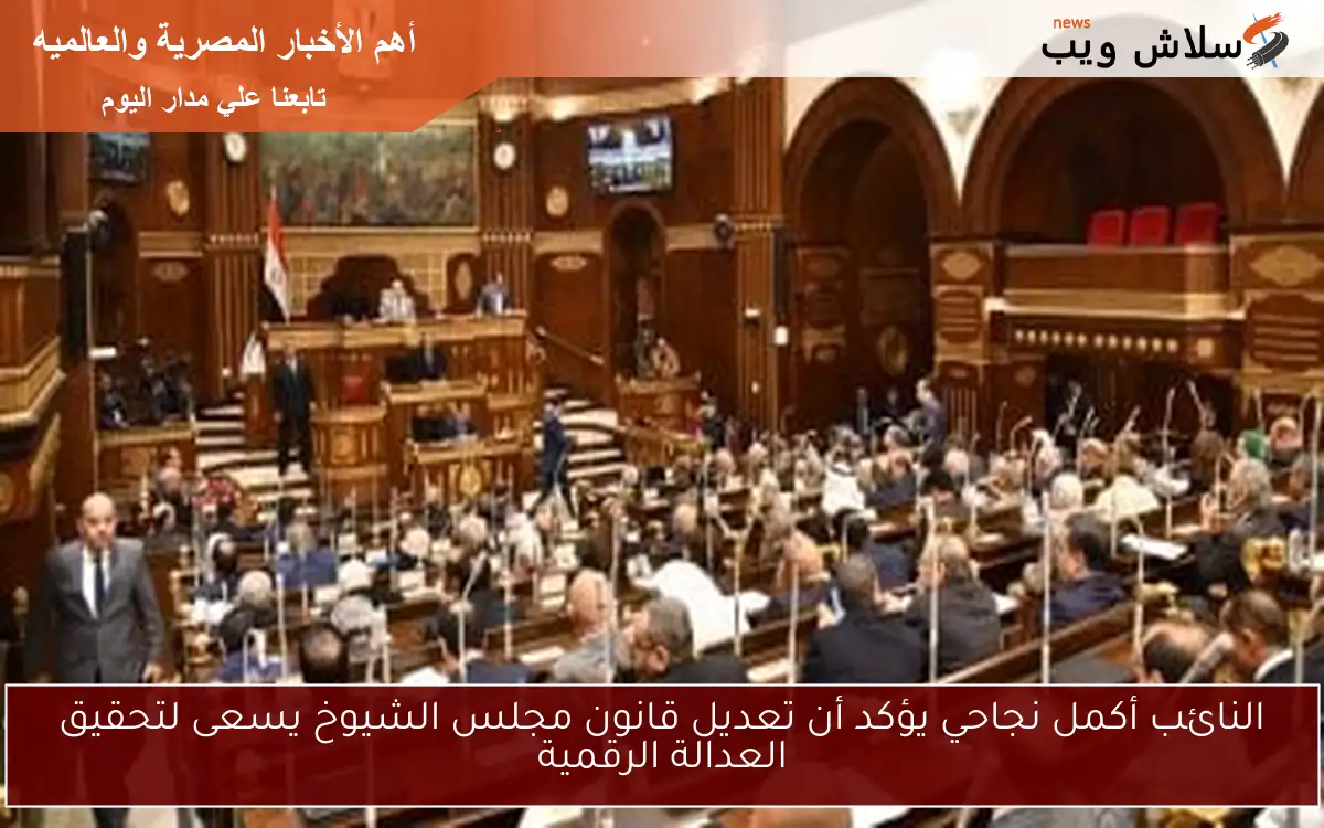 النائب أكمل نجاحي يؤكد أن تعديل قانون مجلس الشيوخ يسعى لتحقيق العدالة الرقمية