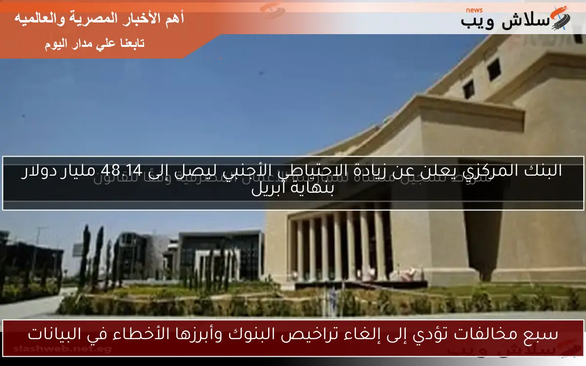 سبع مخالفات تؤدي إلى إلغاء تراخيص البنوك وأبرزها الأخطاء في البيانات