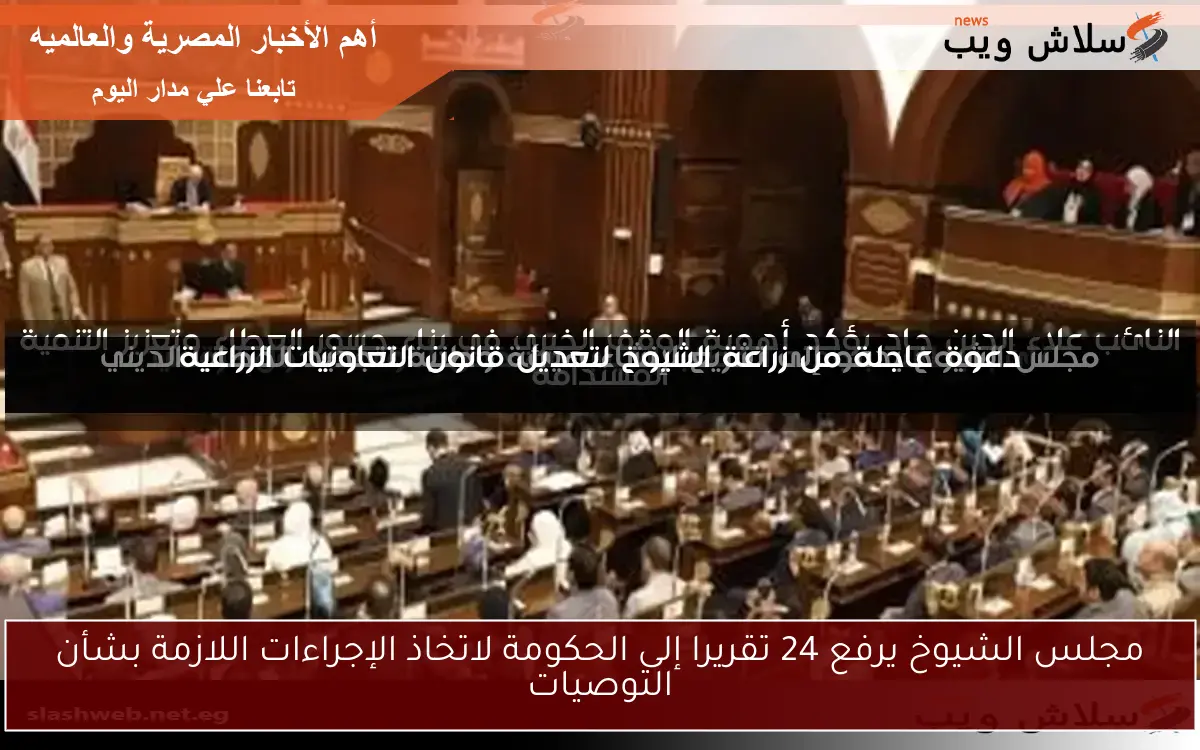 مجلس الشيوخ يرفع 24 تقريرا إلى الحكومة لاتخاذ الإجراءات اللازمة بشأن التوصيات