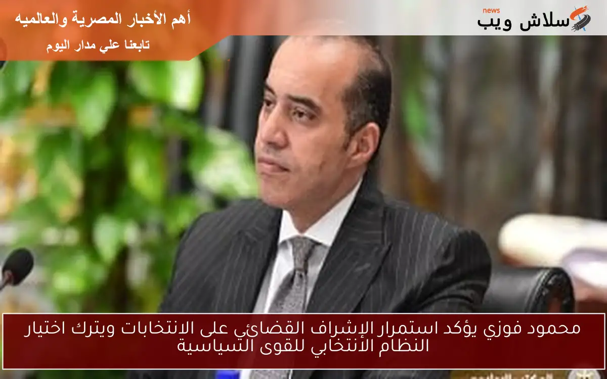 محمود فوزي يؤكد استمرار الإشراف القضائي على الانتخابات ويترك اختيار النظام الانتخابي للقوى السياسية