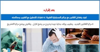 بعد إقراره، ما هي آليات القانون في مواجهة جرائم المسؤولية الطبية؟ 2 بعد إقراره، ما هي آليات القانون في مواجهة جرائم المسؤولية الطبية؟