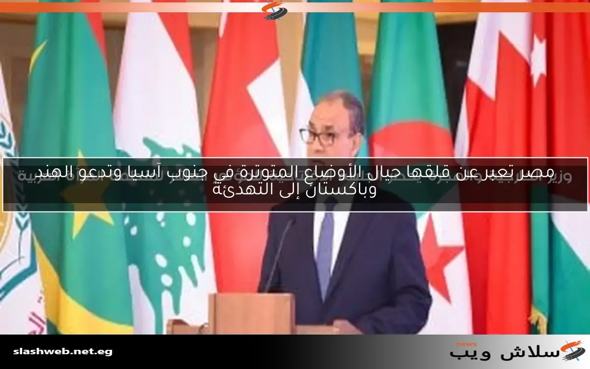 مصر تعبر عن قلقها حيال الأوضاع المتوترة في جنوب آسيا وتدعو الهند وباكستان إلى التهدئة 2 مصر تعبر عن قلقها حيال الأوضاع المتوترة في جنوب آسيا وتدعو الهند وباكستان إلى التهدئة