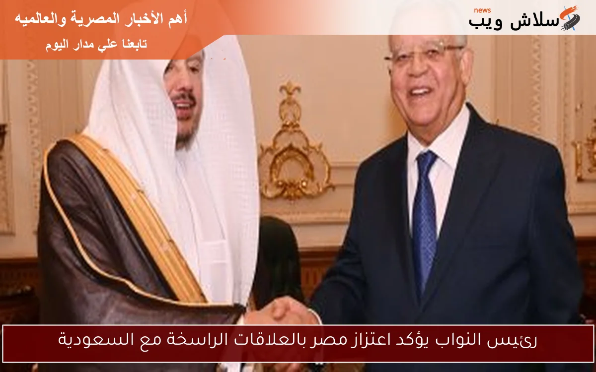 رئيس النواب يؤكد اعتزاز مصر بالعلاقات الراسخة مع السعودية