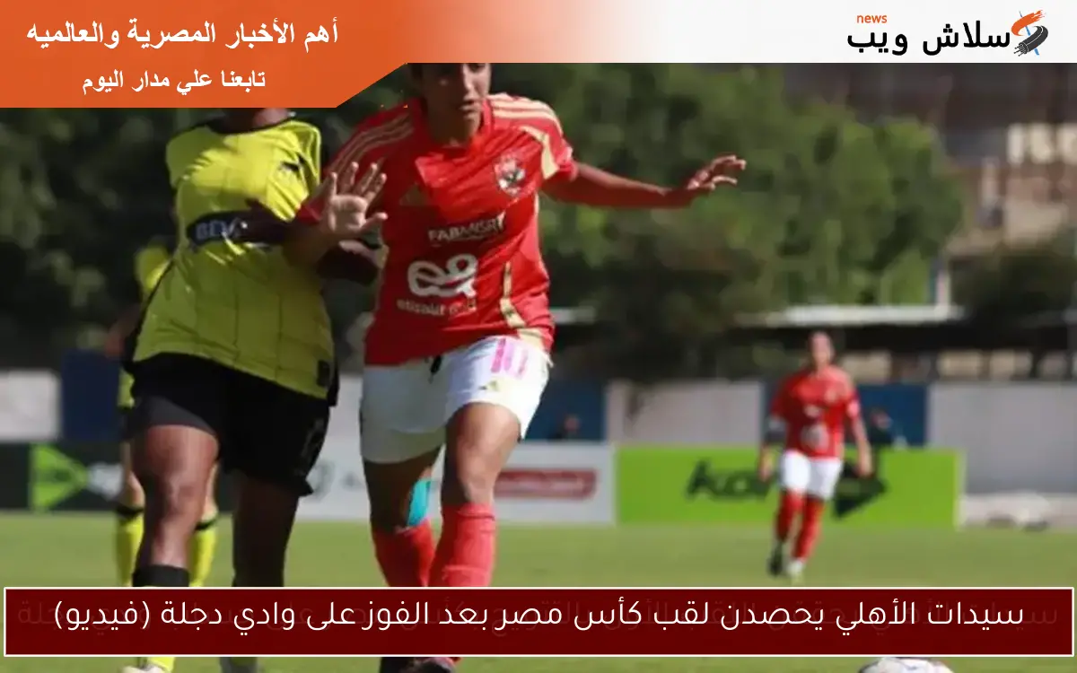 سيدات الأهلي يحصدن لقب كأس مصر بعد الفوز على وادي دجلة (فيديو)