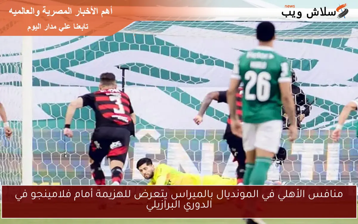 منافس الأهلي في المونديال بالميراس يتعرض للهزيمة أمام فلامينجو في الدوري البرازيلي