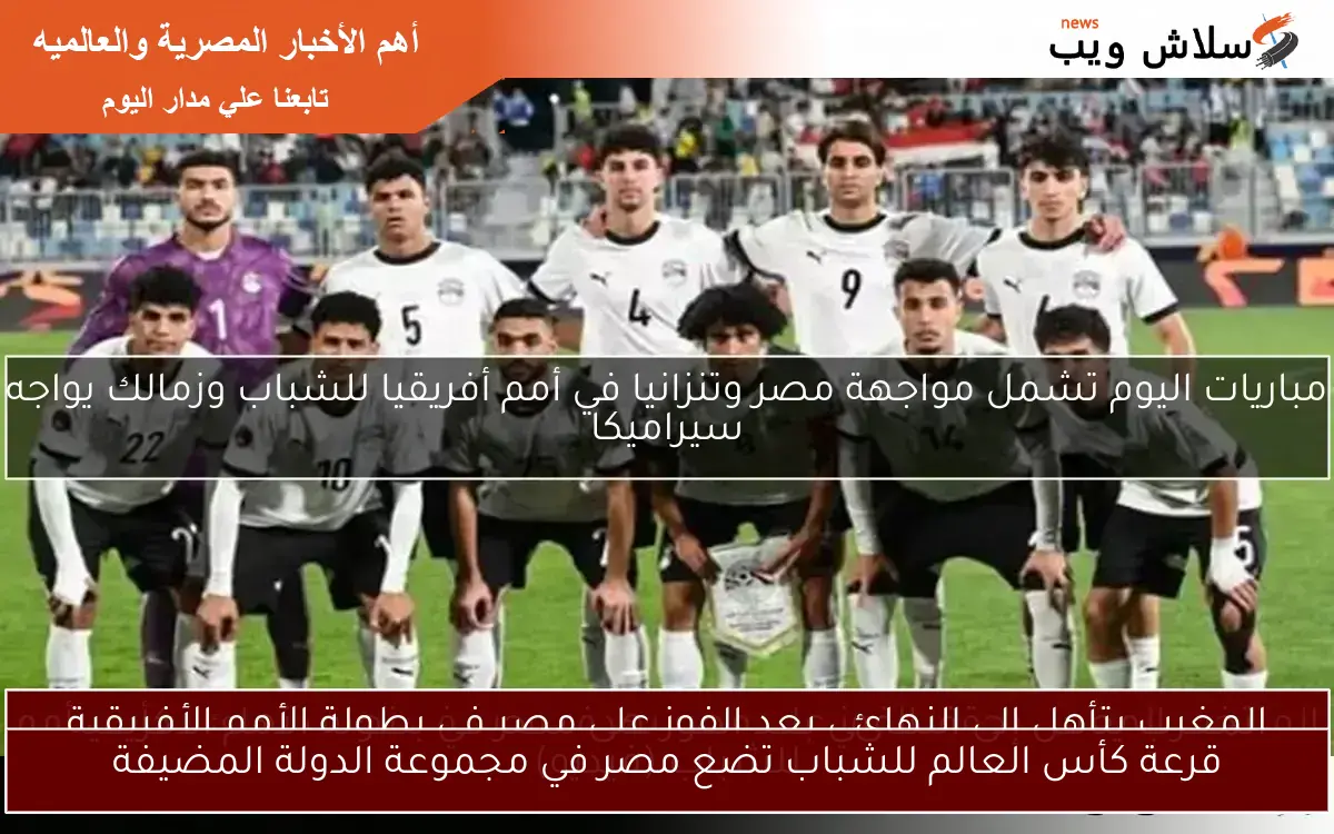 قرعة كأس العالم للشباب تضع مصر في مجموعة الدولة المضيفة