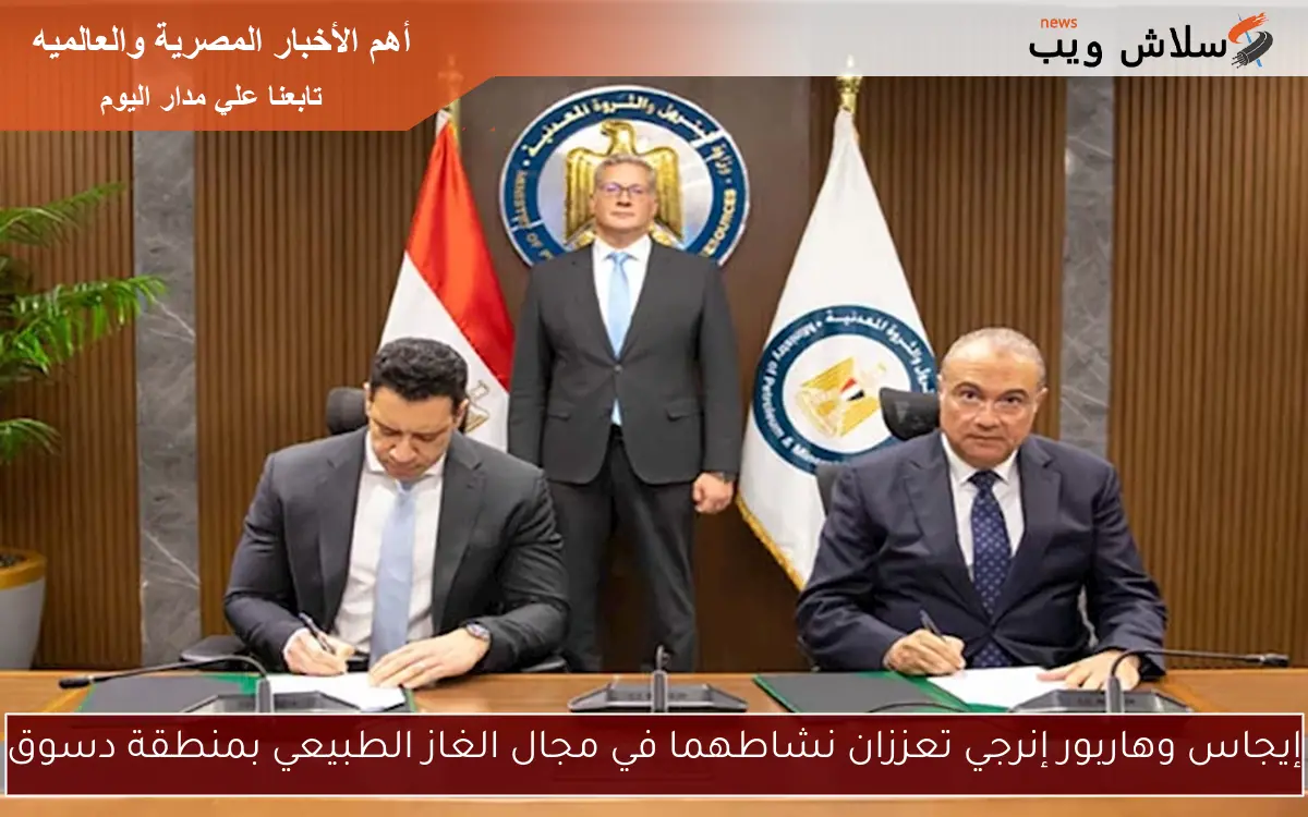 إيجاس وهاربور إنرجي تعززان نشاطهما في مجال الغاز الطبيعي بمنطقة دسوق 2 إيجاس وهاربور إنرجي تعززان نشاطهما في مجال الغاز الطبيعي بمنطقة دسوق