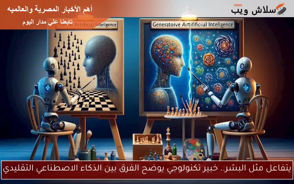 يتفاعل مثل البشر.. خبير تكنولوجي يوضح الفرق بين الذكاء الاصطناعي التقليدي