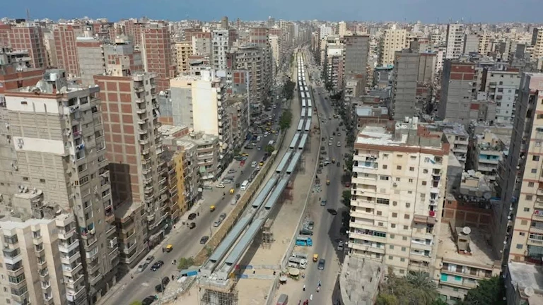 16 صورة جديدة لعمليات تركيب كمرات مترو الإسكندرية 2 16 صورة جديدة لعمليات تركيب كمرات مترو الإسكندرية
