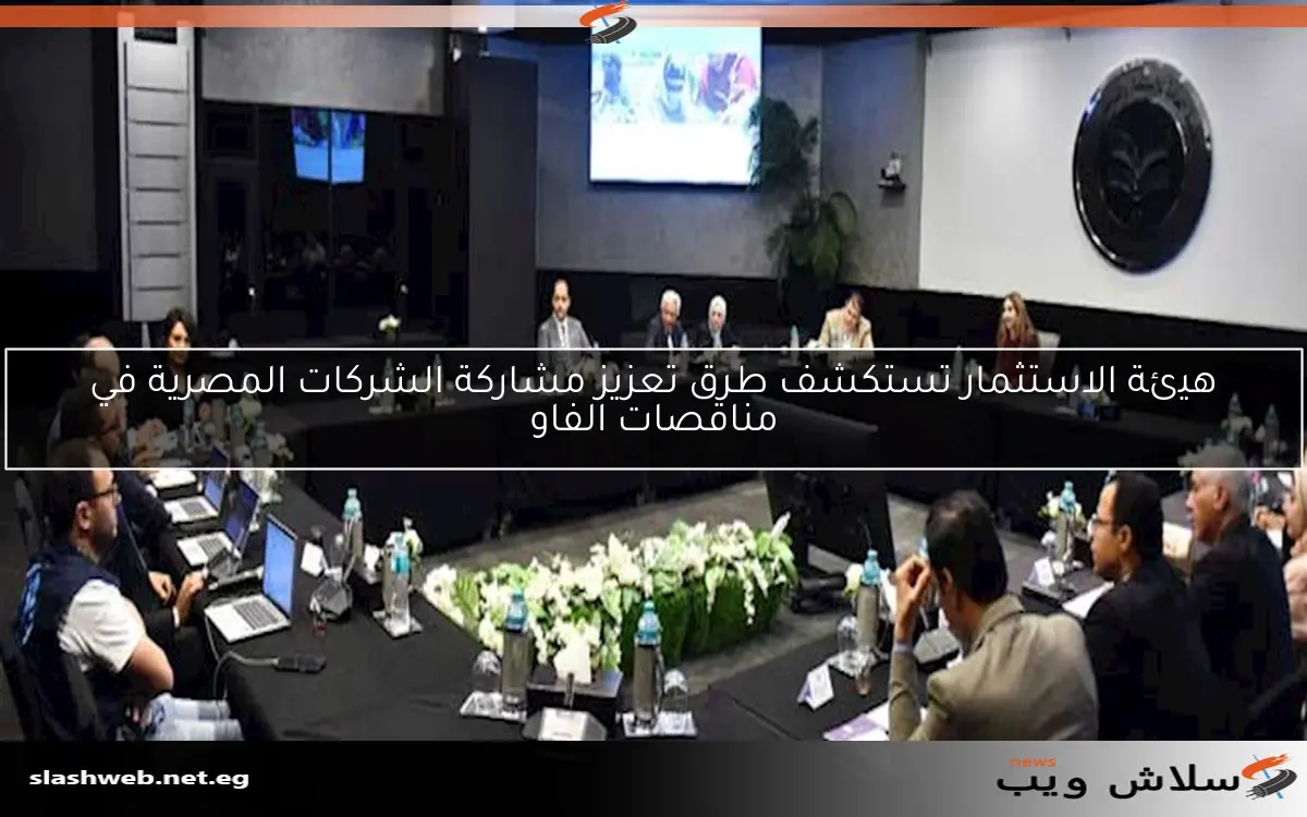 هيئة الاستثمار تستكشف طرق تعزيز مشاركة الشركات المصرية في مناقصات الفاو 2 هيئة الاستثمار تستكشف طرق تعزيز مشاركة الشركات المصرية في مناقصات الفاو