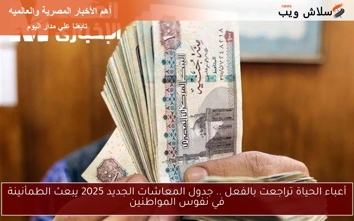 أعباء الحياة تراجعت بالفعل .. جدول المعاشات الجديد 2025 يبعث الطمأنينة في نفوس المواطنين 2 أعباء الحياة تراجعت بالفعل .. جدول المعاشات الجديد 2025 يبعث الطمأنينة في نفوس المواطنين