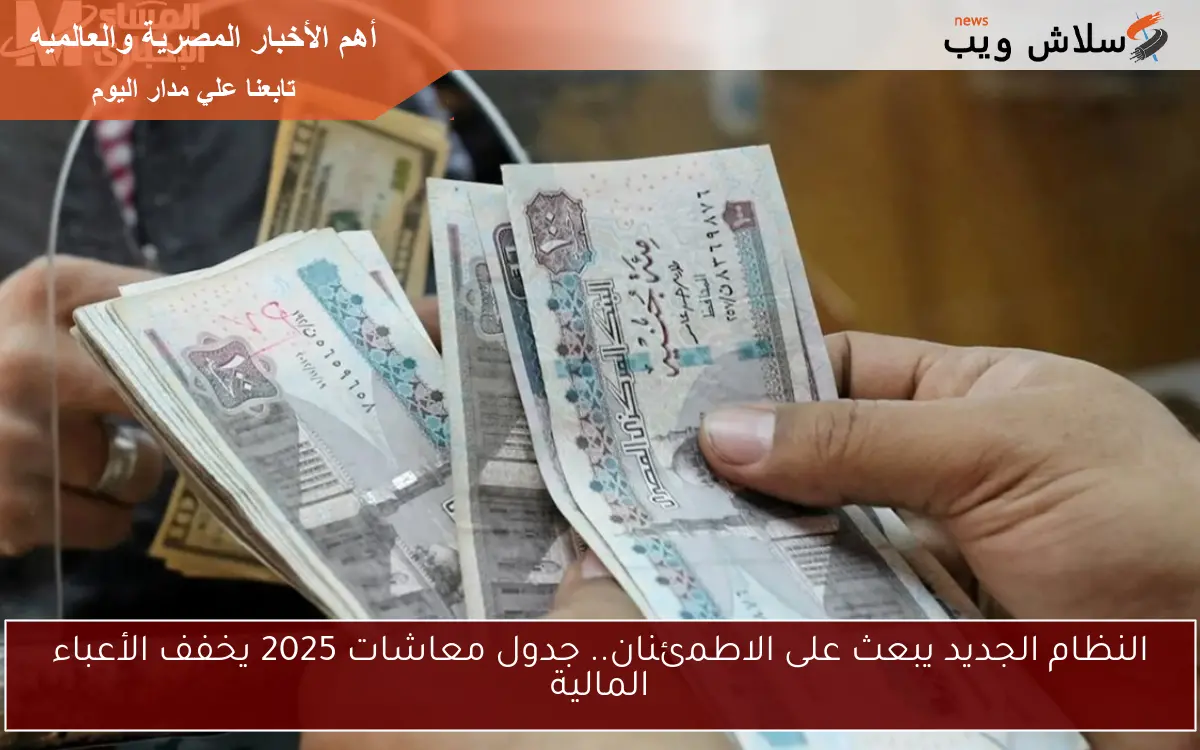 النظام الجديد يبعث على الاطمئنان.. جدول معاشات 2025 يخفف الأعباء المالية 2 النظام الجديد يبعث على الاطمئنان.. جدول معاشات 2025 يخفف الأعباء المالية