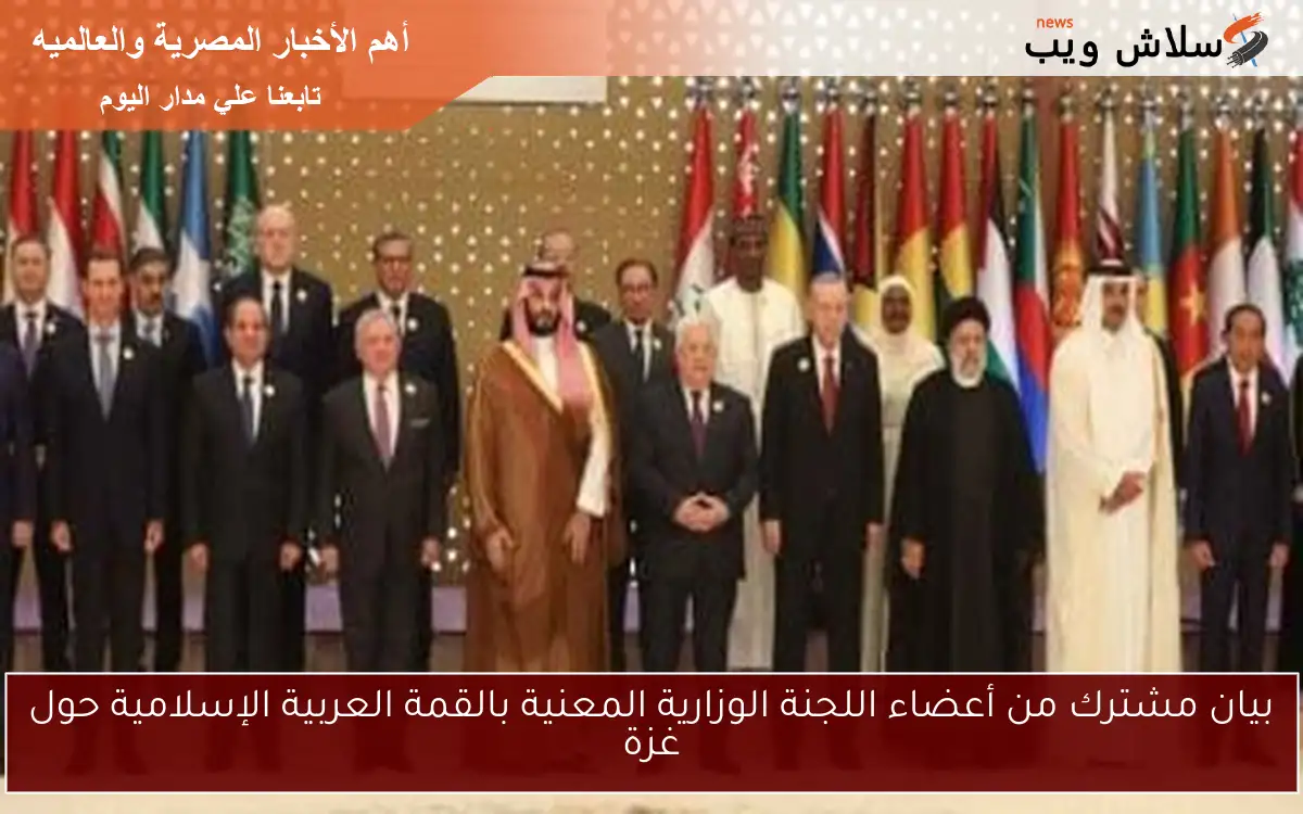 بيان مشترك من أعضاء اللجنة الوزارية المعنية بالقمة العربية الإسلامية حول غزة