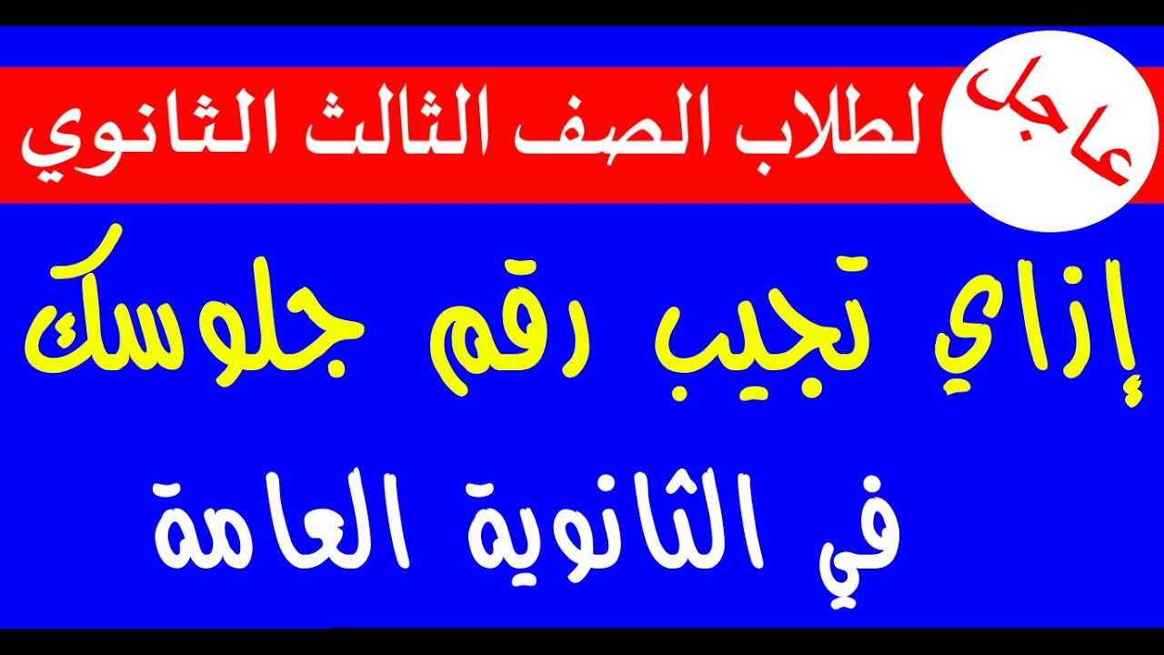 مقر لجنة 3 ثانوي رسمياً بالبريد الالكتروني .. طريقة الاستعلام علي ارقام جلوس الثانوية العامة 2025 عبر رابط moe-register.emis.gov.eg رقم جلوس تالتة ثانوي