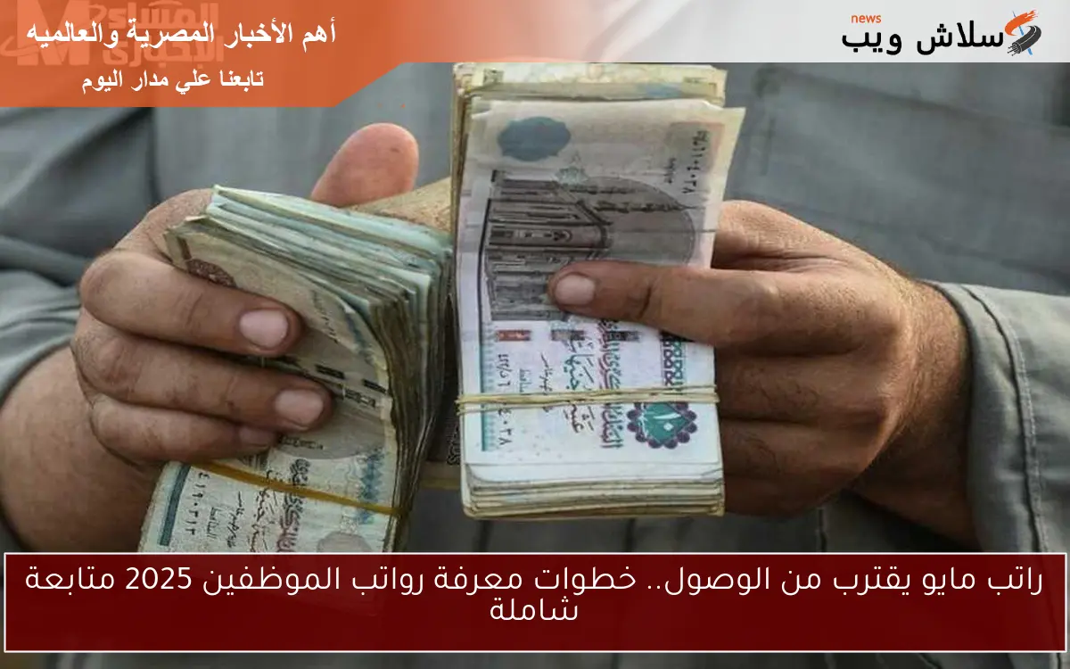 راتب مايو يقترب من الوصول.. خطوات معرفة رواتب الموظفين 2025 متابعة شاملة 2 راتب مايو يقترب من الوصول.. خطوات معرفة رواتب الموظفين 2025 متابعة شاملة