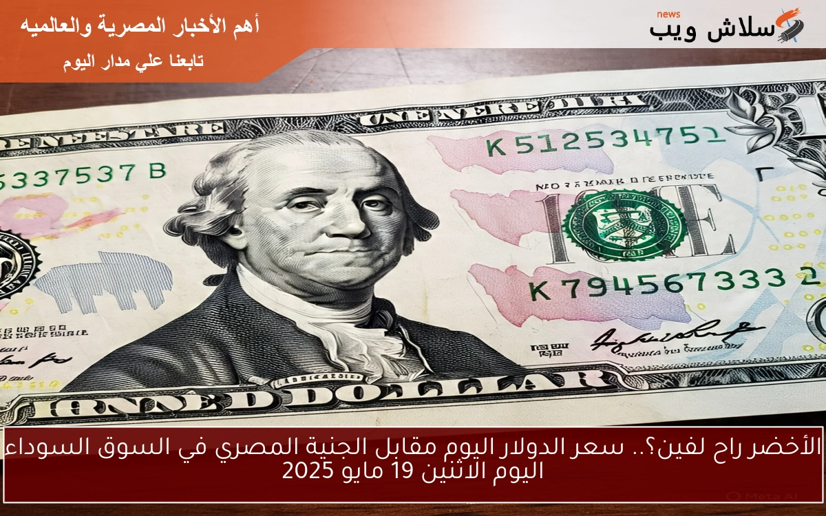 الأخضر راح لفين؟.. سعر الدولار اليوم مقابل الجنية المصري في السوق السوداء الاثنين 19 مايو 2025