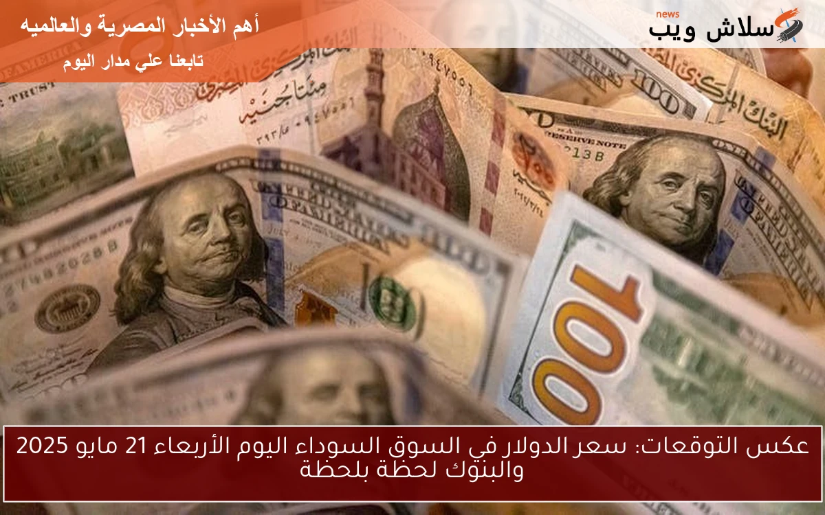 كم سعر 100 دولار الأن USD .. سعر الدولار في السوق السوداء اليوم الأربعاء 21 مايو 2025 والبنوك لحظة بلحظة