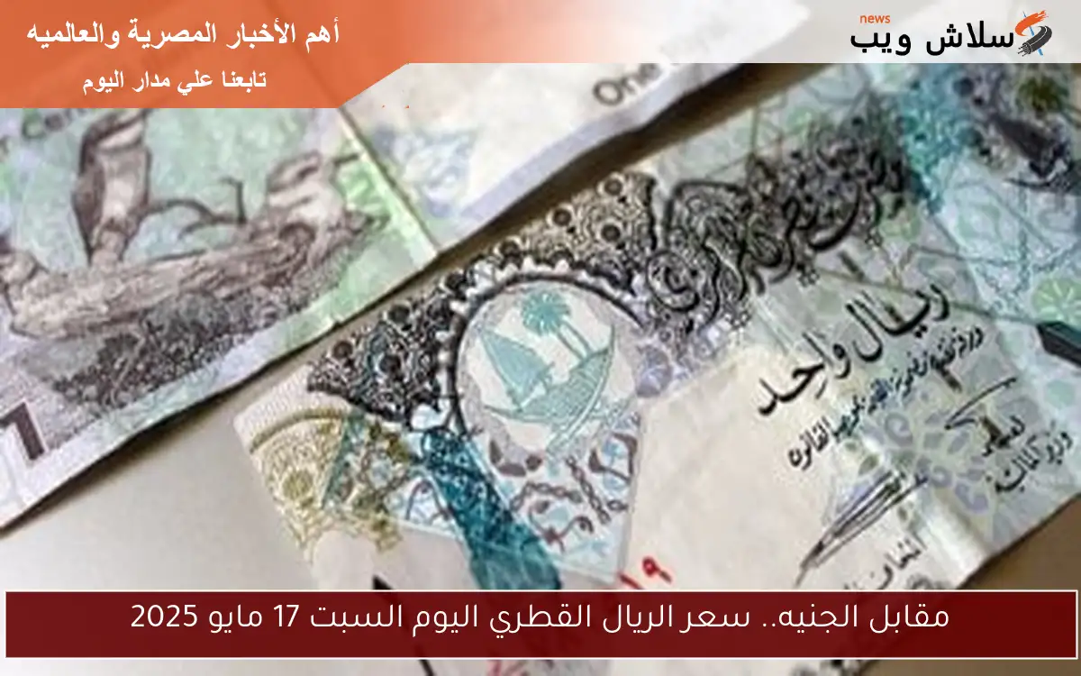 مقابل الجنيه.. سعر الريال القطري اليوم السبت 17 مايو 2025