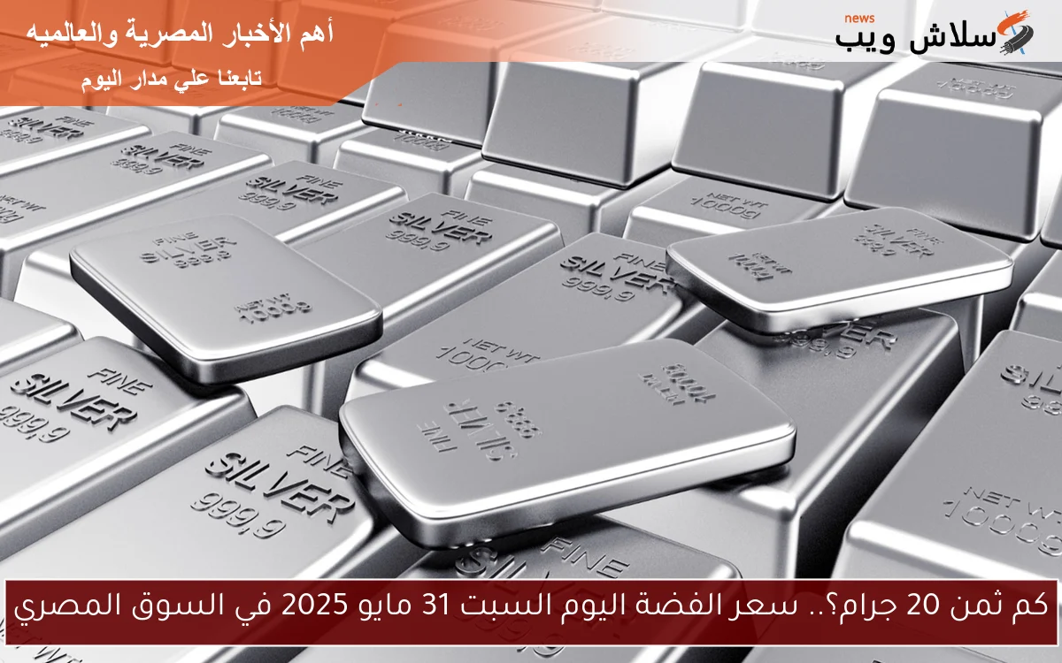 كم ثمن 20 جرام؟.. سعر الفضة اليوم السبت 31 مايو 2025 في السوق المصري 2 كم ثمن 20 جرام؟.. سعر الفضة اليوم السبت 31 مايو 2025 في السوق المصري