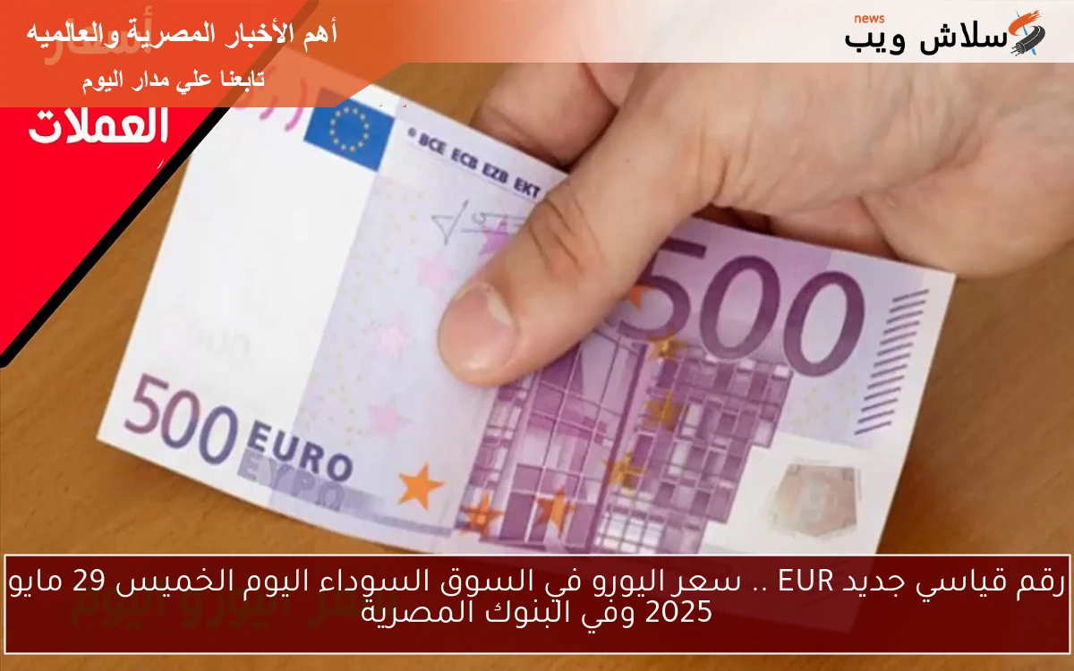 تحديث لحظي الأن EUR .. سعر اليورو في السوق السوداء اليوم الجمعة 30 مايو 2025 وفي البنوك المصرية