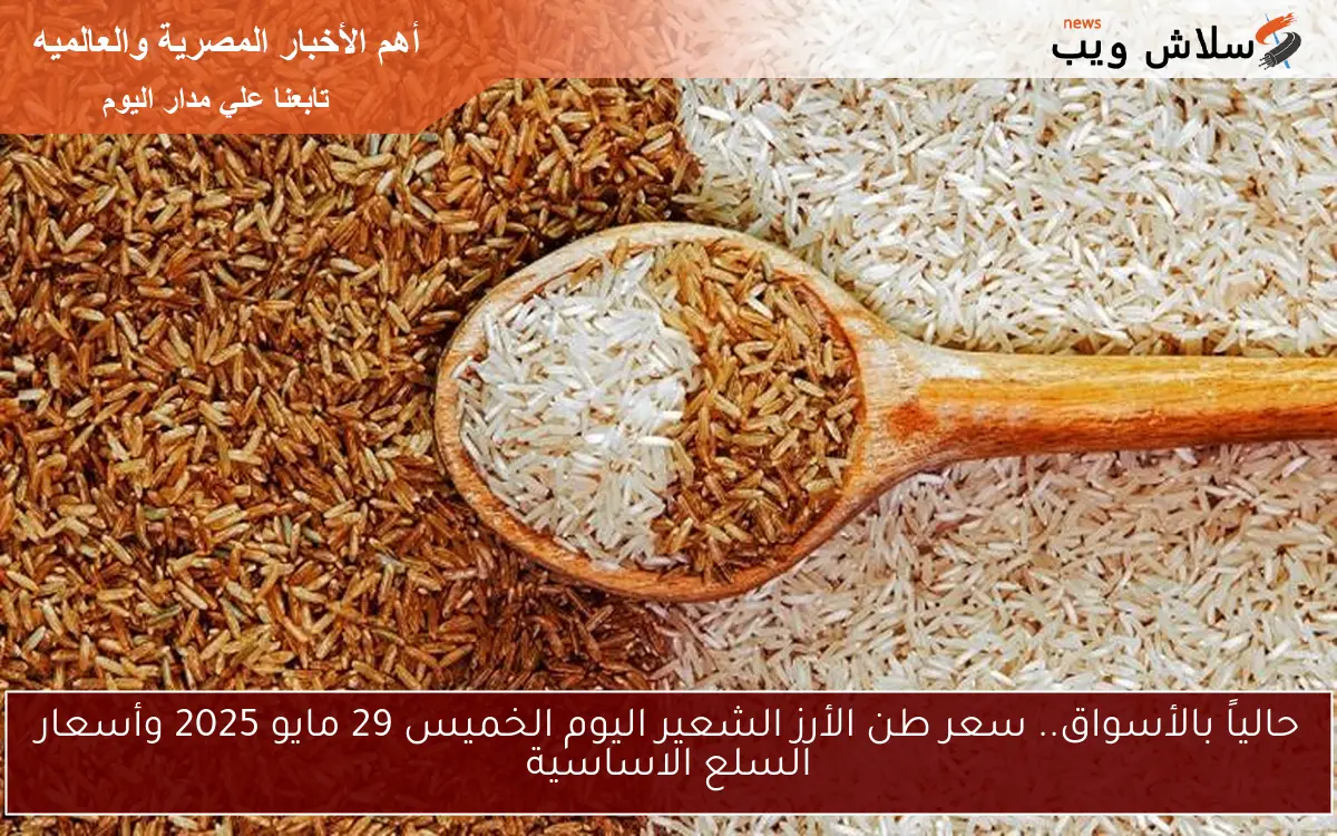 حالياً بالأسواق.. سعر طن الأرز الشعير اليوم الخميس 29 مايو 2025 وأسعار السلع الاساسية