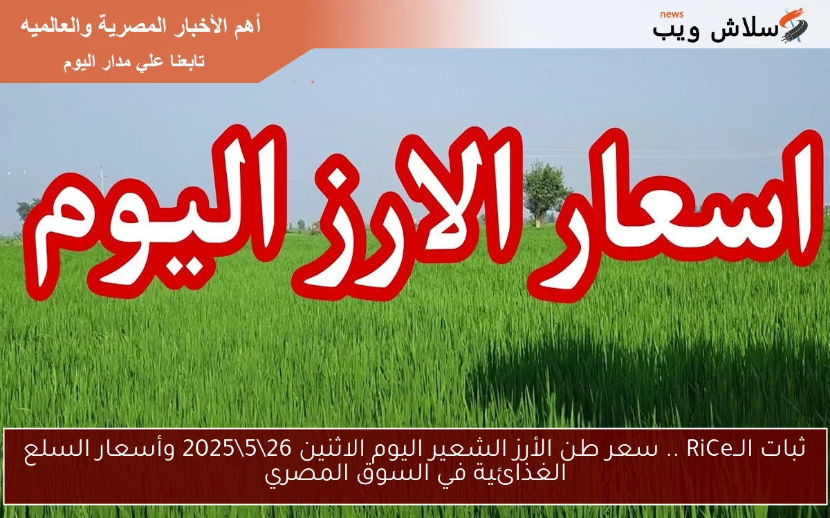 ثبات الــRiCe .. سعر طن الأرز الشعير اليوم الاثنين 26\5\2025 وأسعار السلع الغذائية في السوق المصري