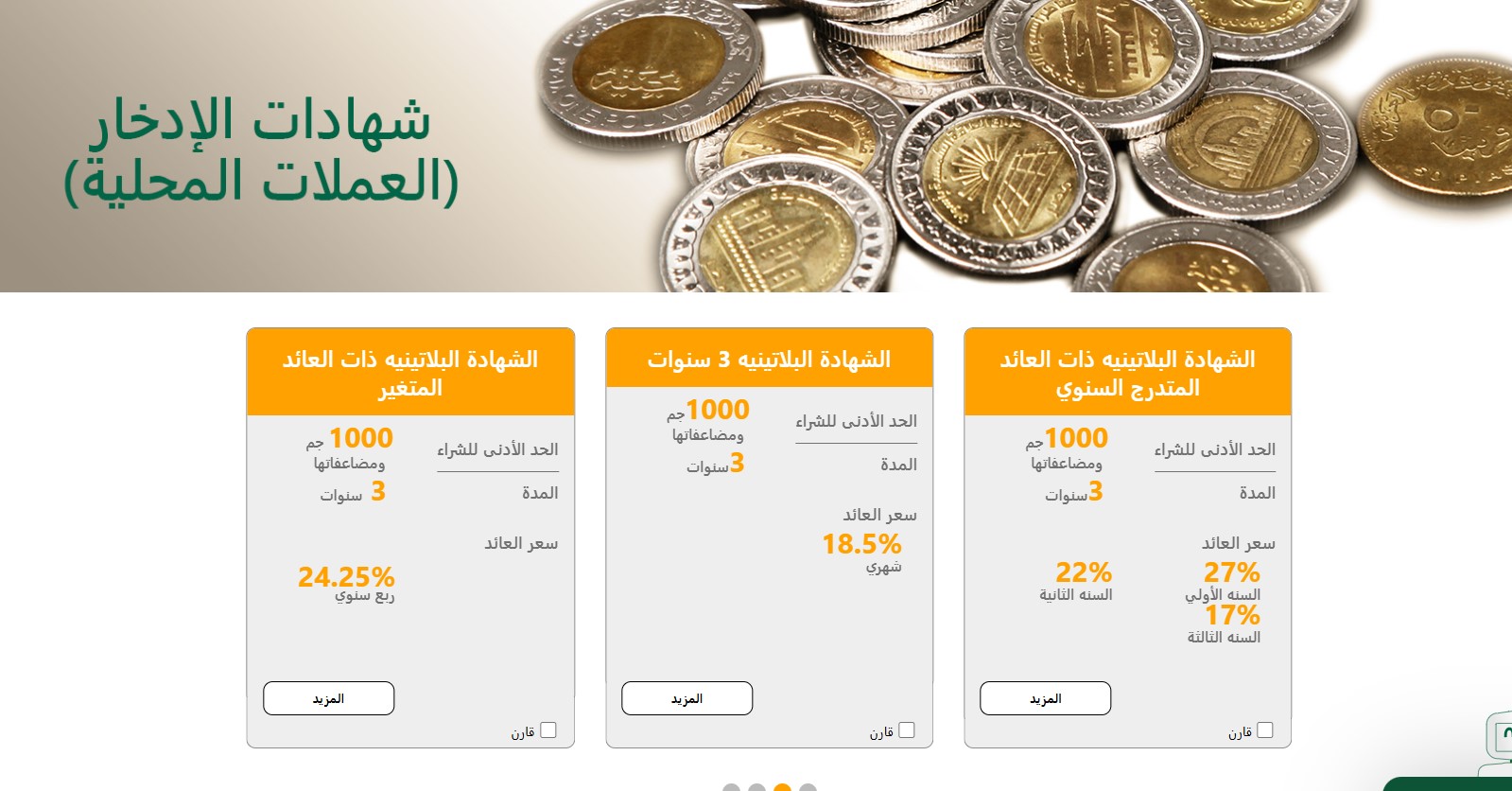 شهادات البنك الأهلي