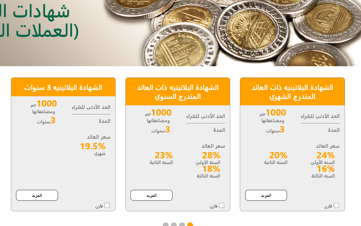 شهادات البنك الاهلي الجديدة 2025