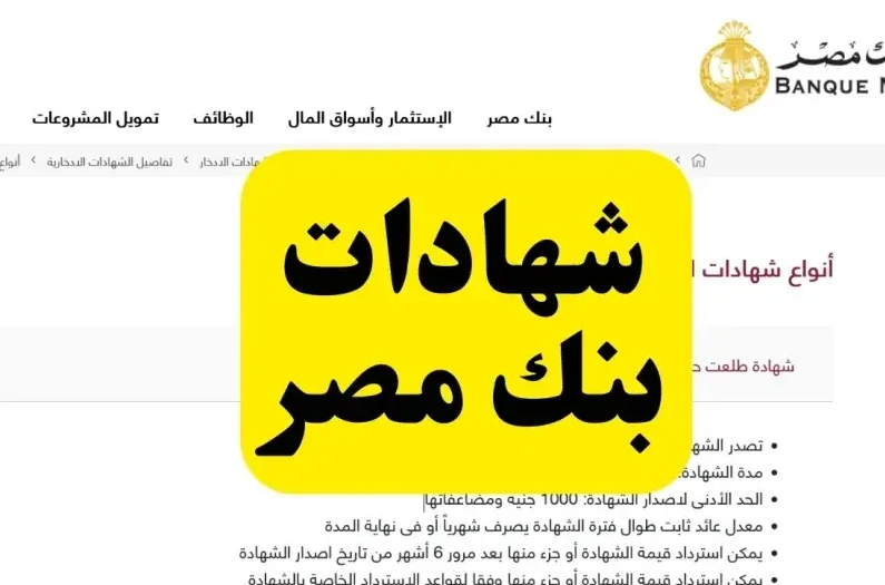” فلوسك هتزيد بدون مجهود” شهادات بنك مصر 2025 الجديدة بعائد 28% سنوياً .. أعلي عائد في البنوك اليوم