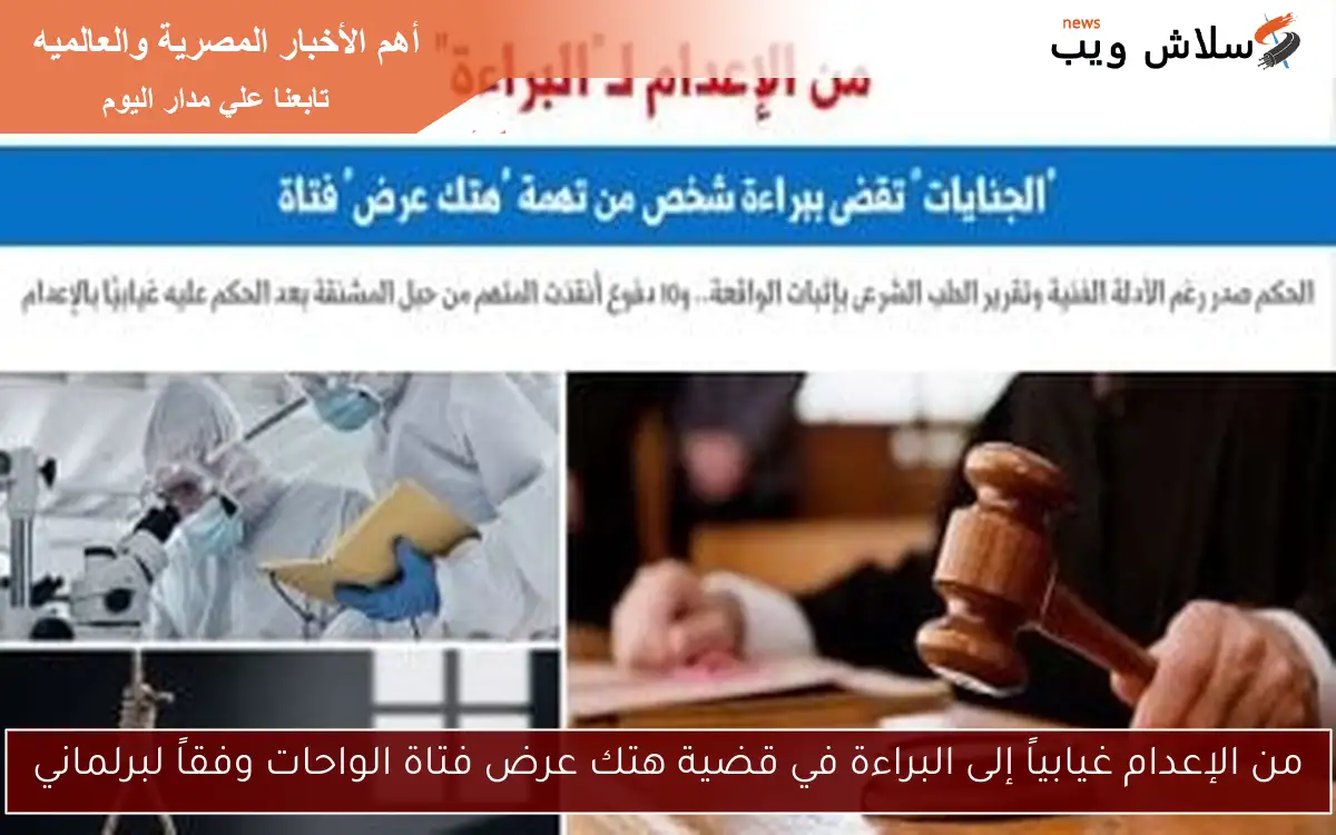 من الإعدام غيابياً إلى البراءة في قضية هتك عرض فتاة الواحات وفقاً لبرلماني 2 من الإعدام غيابياً إلى البراءة في قضية هتك عرض فتاة الواحات وفقاً لبرلماني