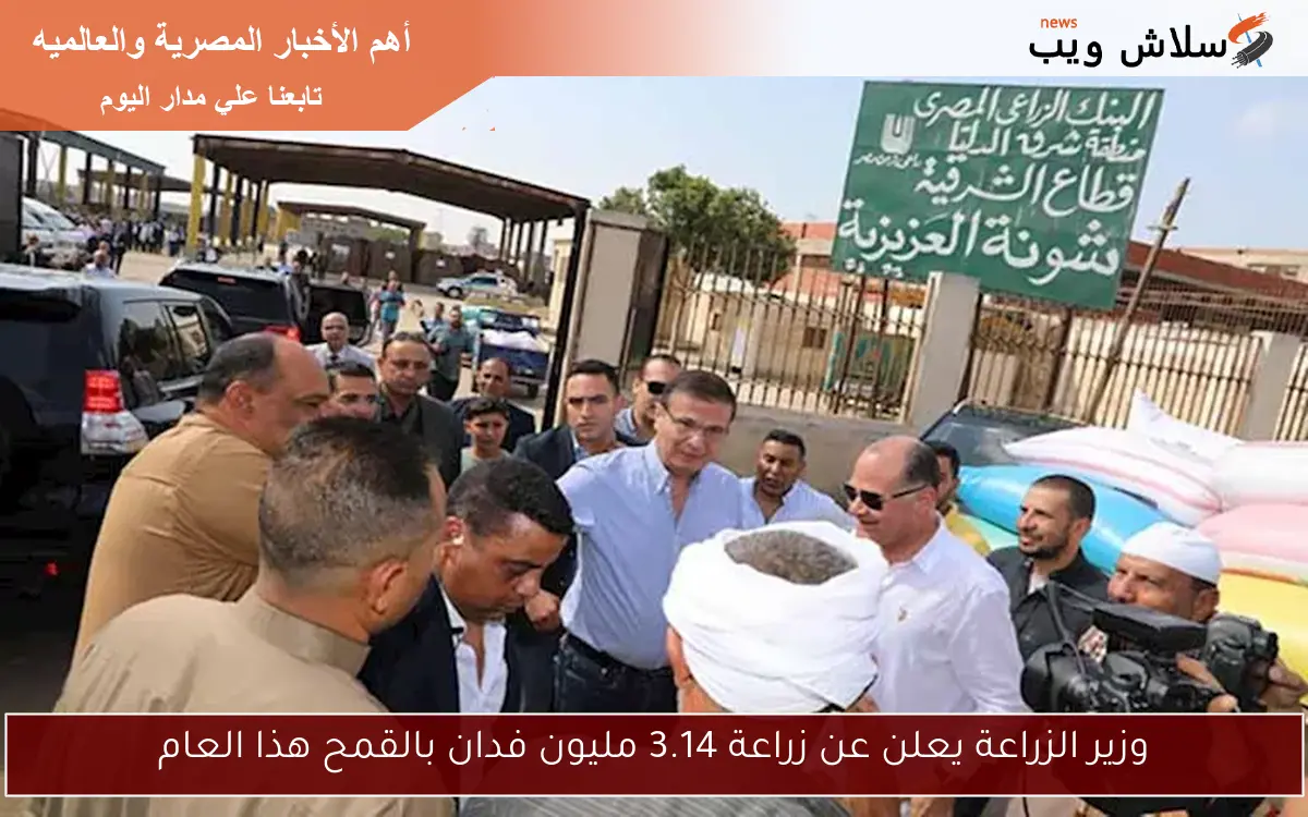وزير الزراعة يعلن عن زراعة 3.14 مليون فدان بالقمح هذا العام 2 وزير الزراعة يعلن عن زراعة 3.14 مليون فدان بالقمح هذا العام