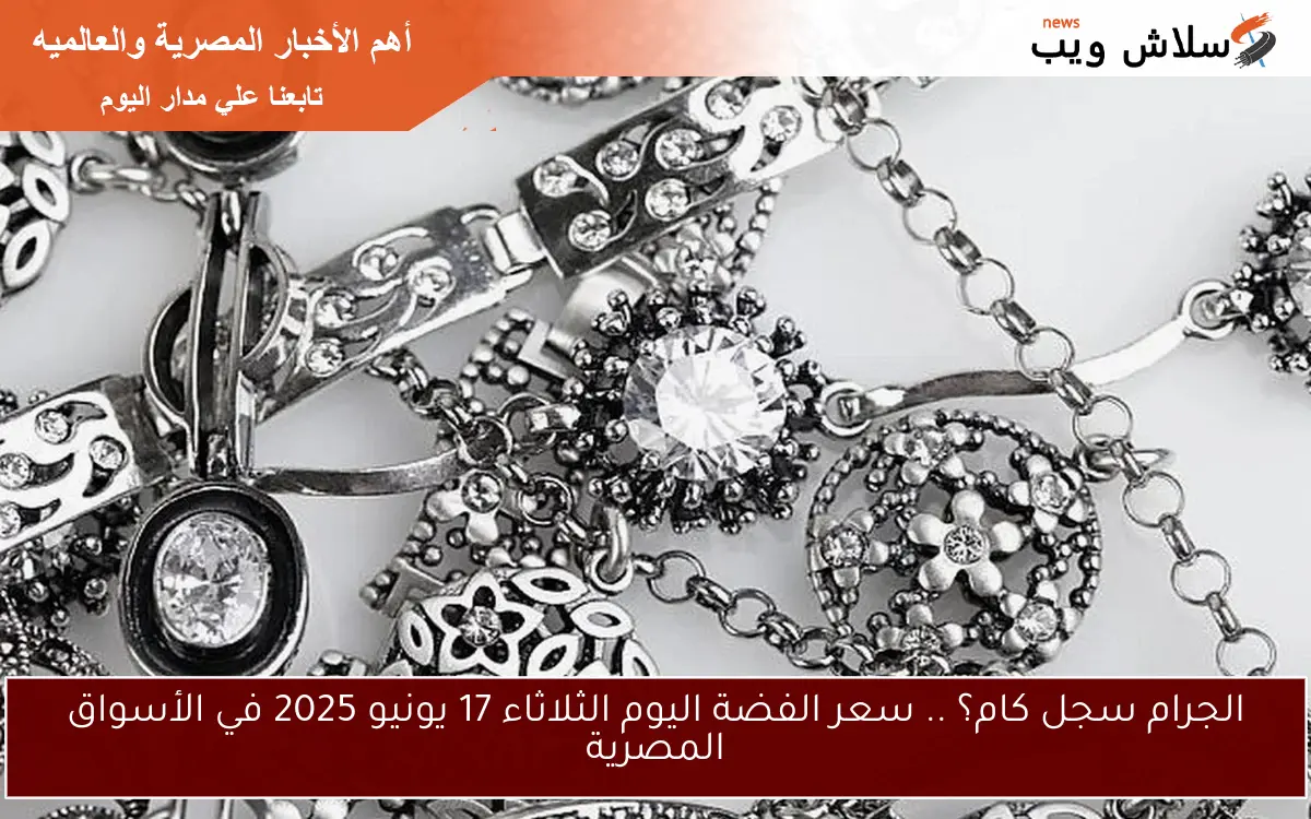الجرام سجل كام؟ .. سعر الفضة اليوم الثلاثاء 17 يونيو 2025 في الأسواق المصرية 2 الجرام سجل كام؟ .. سعر الفضة اليوم الثلاثاء 17 يونيو 2025 في الأسواق المصرية