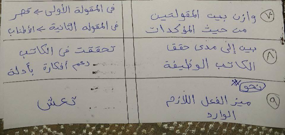 نموذج حل امتحان اللغة العربية للثانوية العامة 2025