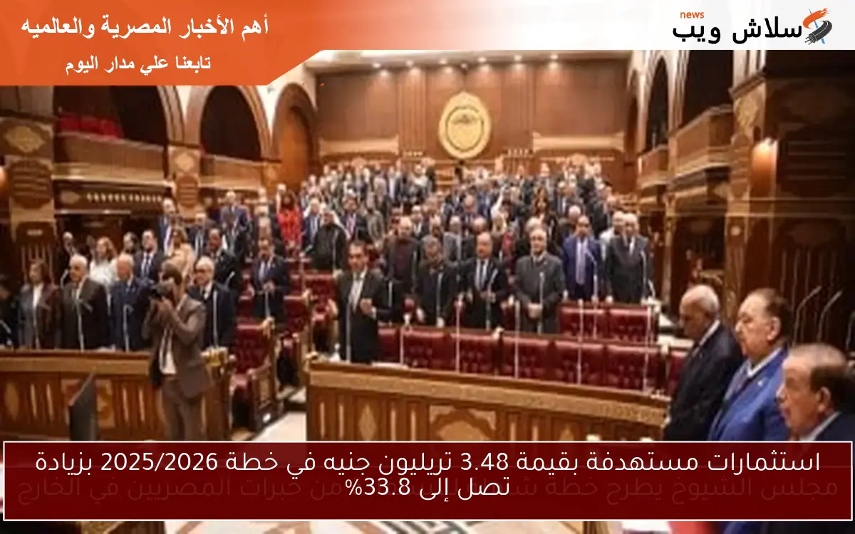 استثمارات مستهدفة بقيمة 3.48 تريليون جنيه في خطة 2025/2026 بزيادة تصل إلى 33.8% 2 استثمارات مستهدفة بقيمة 3.48 تريليون جنيه في خطة 2025/2026 بزيادة تصل إلى 33.8%