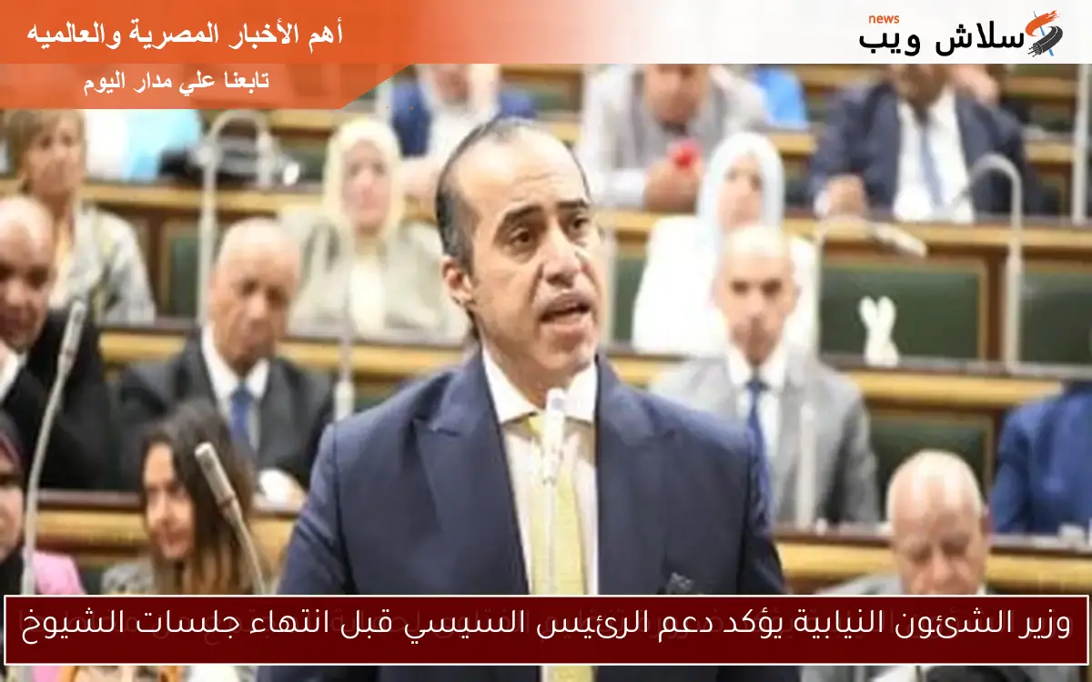 وزير الشئون النيابية يؤكد دعم الرئيس السيسي قبل انتهاء جلسات الشيوخ