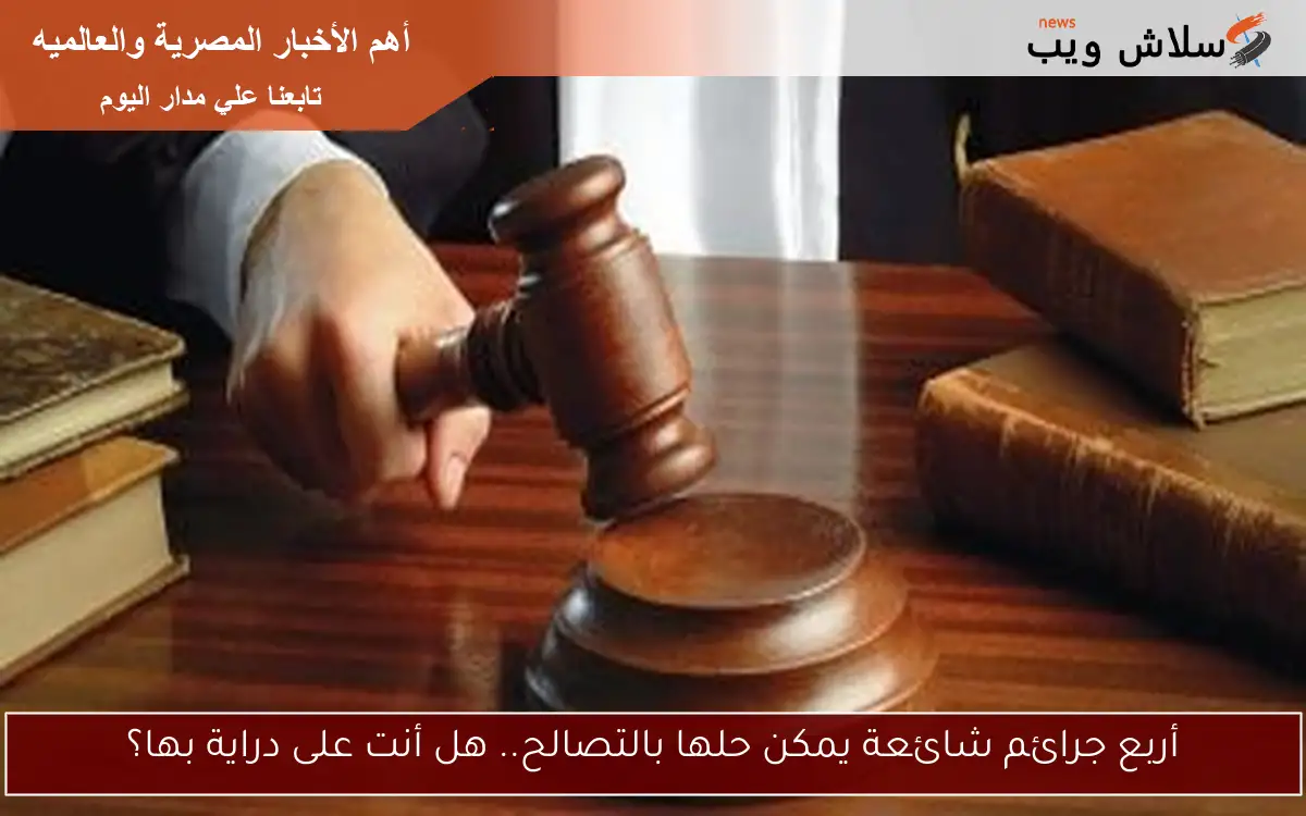 أربع جرائم شائعة يمكن حلها بالتصالح.. هل أنت على دراية بها؟