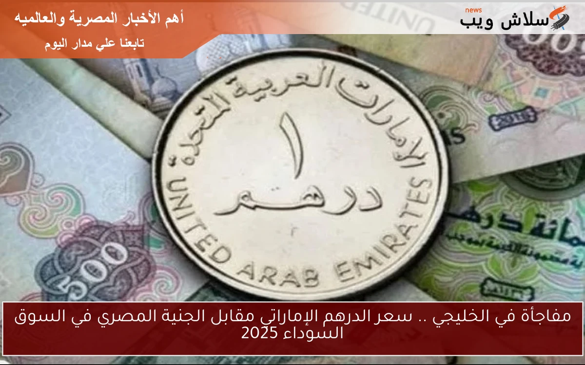 مفاجأة في الخليجي .. سعر الدرهم الإماراتي مقابل الجنية المصري في السوق السوداء 2025 2 مفاجأة في الخليجي .. سعر الدرهم الإماراتي مقابل الجنية المصري في السوق السوداء 2025