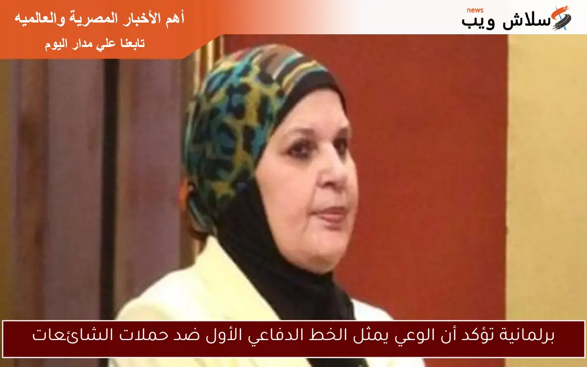 برلمانية تؤكد أن الوعي يمثل الخط الدفاعي الأول ضد حملات الشائعات 2 برلمانية تؤكد أن الوعي يمثل الخط الدفاعي الأول ضد حملات الشائعات