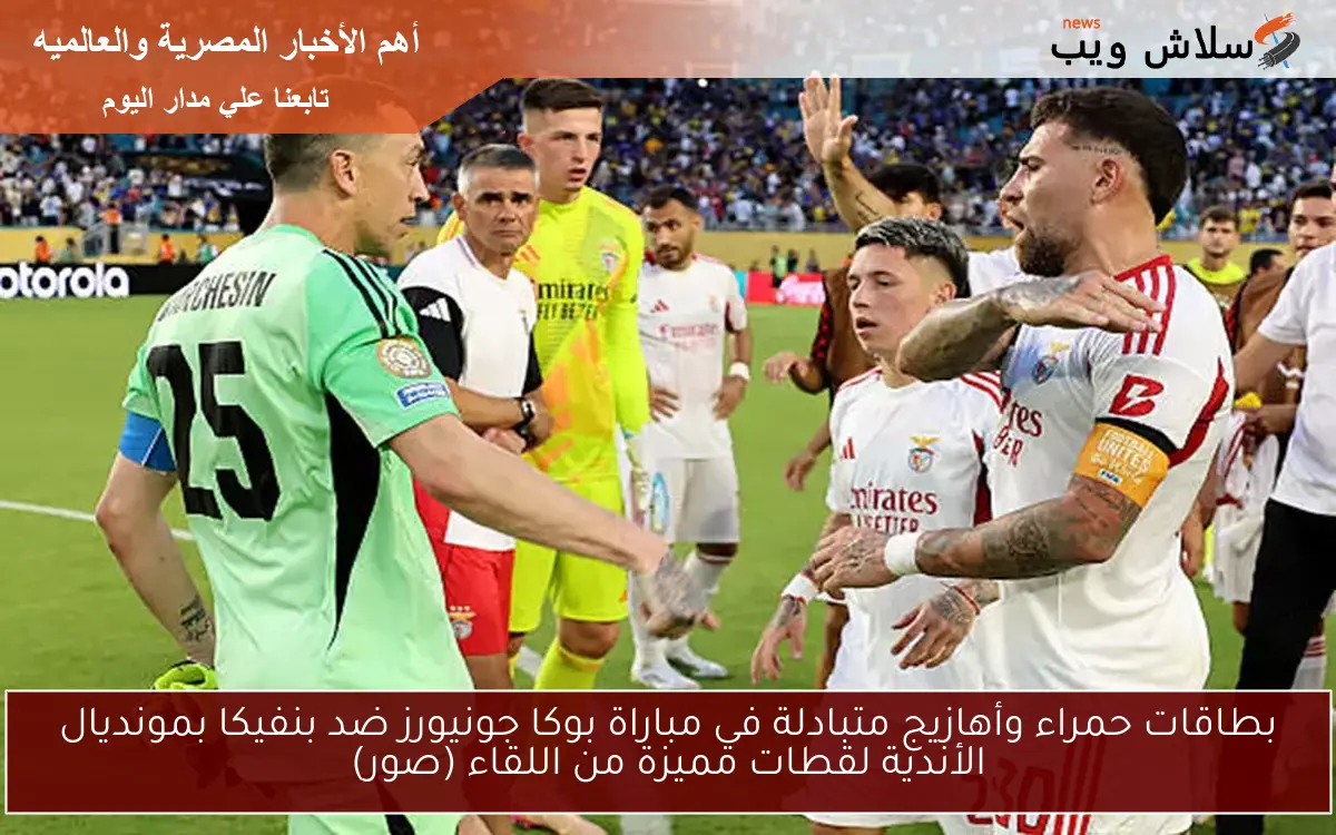 بطاقات حمراء وأهازيج متبادلة في مباراة بوكا جونيورز ضد بنفيكا بمونديال الأندية لقطات مميزة من اللقاء (صور) 2 بطاقات حمراء وأهازيج متبادلة في مباراة بوكا جونيورز ضد بنفيكا بمونديال الأندية لقطات مميزة من اللقاء (صور)