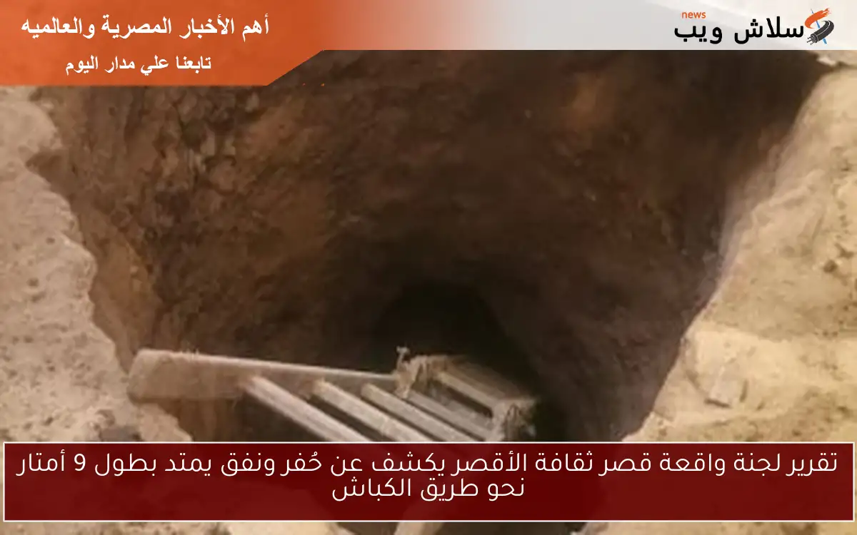 تقرير لجنة واقعة قصر ثقافة الأقصر يكشف عن حُفر ونفق يمتد بطول 9 أمتار نحو طريق الكباش 2 تقرير لجنة واقعة قصر ثقافة الأقصر يكشف عن حُفر ونفق يمتد بطول 9 أمتار نحو طريق الكباش