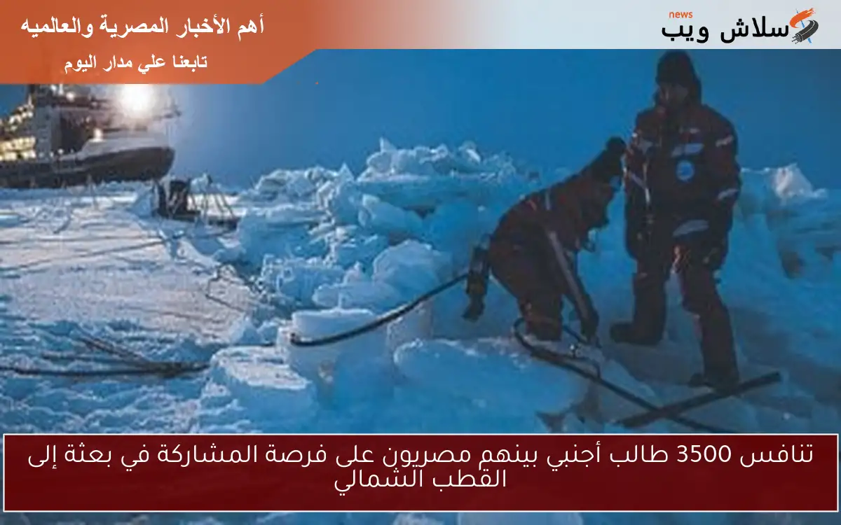 تنافس 3500 طالب أجنبي بينهم مصريون على فرصة المشاركة في بعثة إلى القطب الشمالي 2 تنافس 3500 طالب أجنبي بينهم مصريون على فرصة المشاركة في بعثة إلى القطب الشمالي